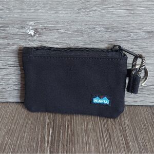 Kavu Stirling Double Sided Slim Cotton Canvas Zip Wallet/ Coin Pouch